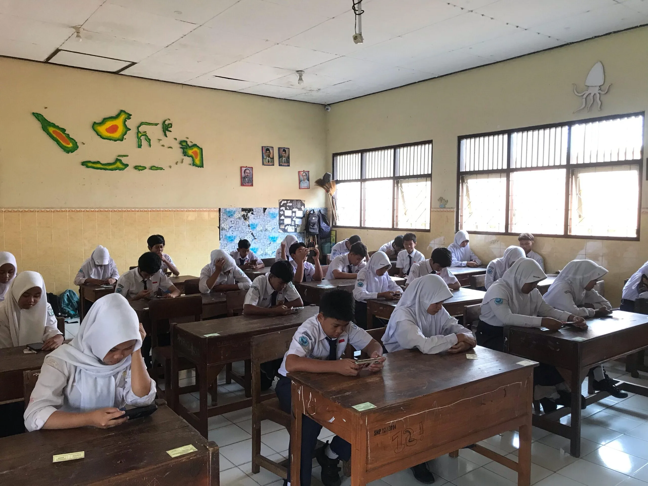 Siswa SMP Negeri 12 Magelang Laksanakan Asesmen Tengah Semester Genap Secara Online di Bulan Ramadhan